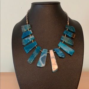 Blue stone necklace
